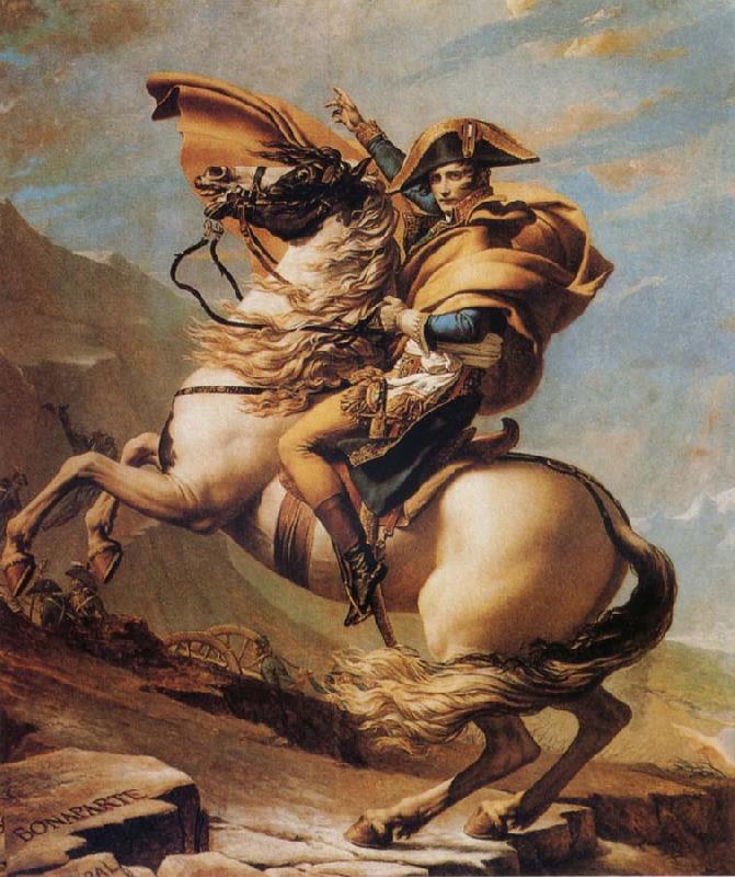 Jacques-Louis David Napoleon Crossing the Alps